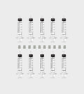 10 Abfüllspritzen + 10 Abfülladapter - MiniFlacons